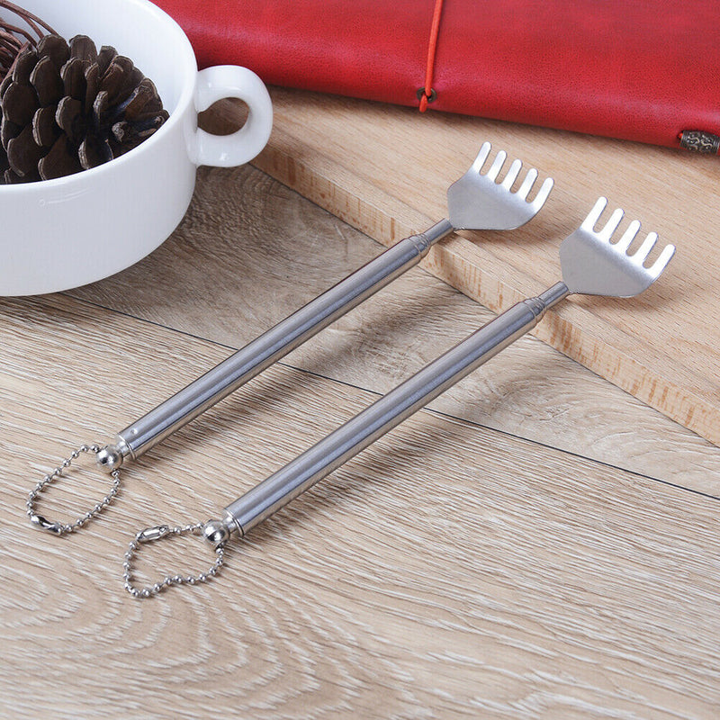Practical handy adjustable stainless steel back telescopic scratcher massage Bj
