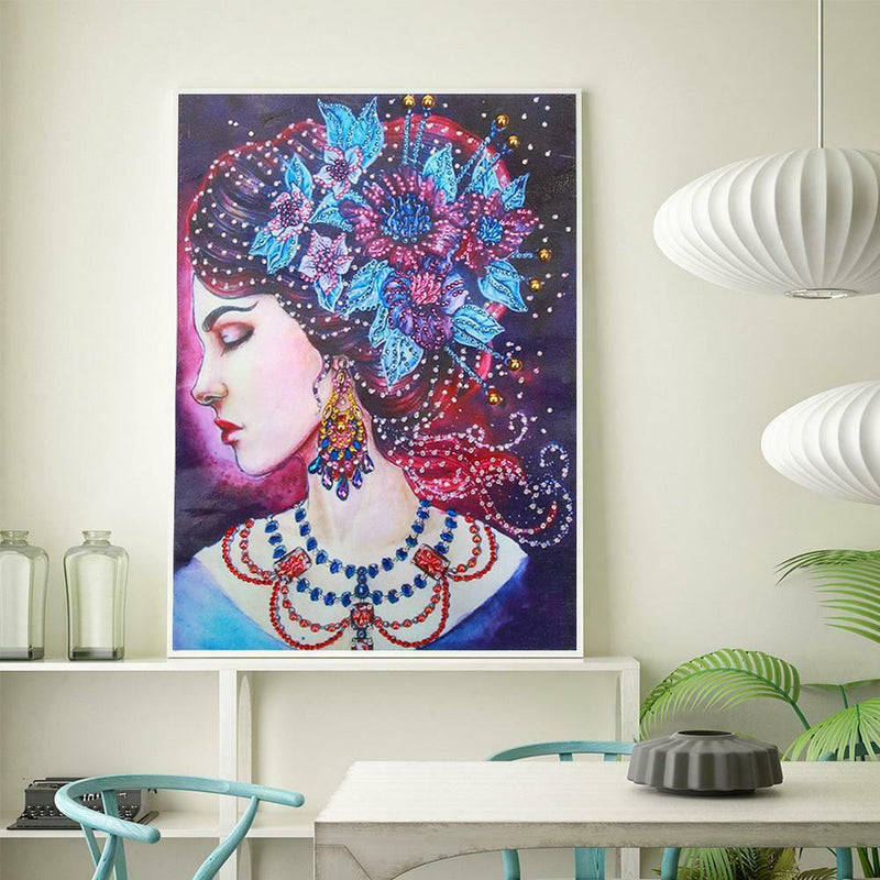 5D DIY Special Shaped Diamond Painting Beauty Cross Stitch Mosaic Craft Kit