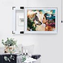 Wolf Girl 5D Diamond Painting Embroidery DIY Cross Stitch Home Decor Giftsâ€‹