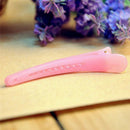 10X Mixed Color Plastic Single Prong Alligator Teeth Hair Clips Bow DIYâ€˜Girls M&