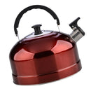 Home Outdoor Camping Stainless Steel Whistling Kettle Tea Pot Teapot Red 4L