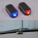 1PC Car Solar Energy Dummy Security Anti-theft Warning Flash Alarm LED Light Red