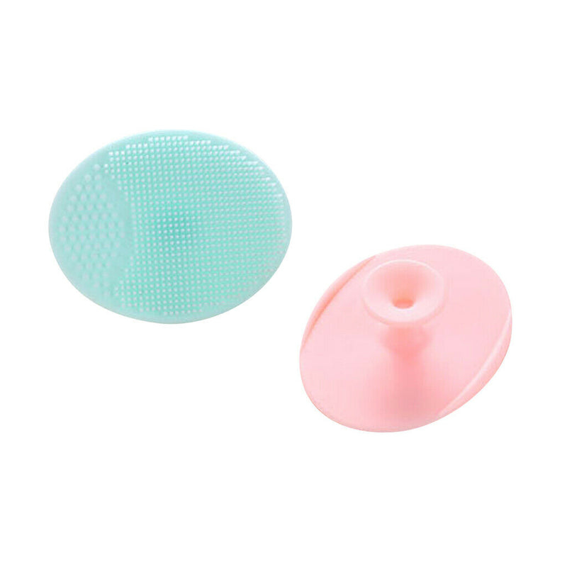 2x Facial Cleansing Brush Wash Pads Soft Silicone for Blackheads Acne Removal