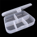 1Pc Pills Medicine Box Case Storage Organizer Holder 5 Slots Transparent ME