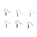 120pcs/Lot 6 Colors Earring Hook Coil Ear Wire for Jewelry Making