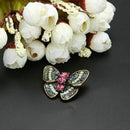 Ladies Women Alloy Diamond Cute Insect Brooch Butterflies