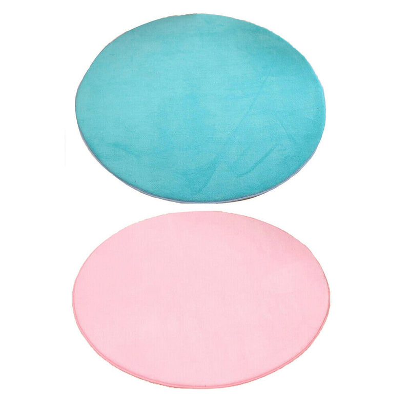 Pink Round Pad Plush Soft Mat Rug Carpet for Kids Play Tent Playhouse (100CM)