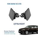 Bumper Headlight Washer Spray Cover Cap Jet Front Left+ Right For BMW X5 E70