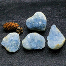 Natural Quartz Sky Blue Crystal Stone Chip Minerals Rock Craft Healing Deco Y0O1