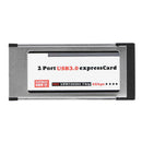2 Port USB 3.0 Express Card Express Card 34mm NEC UPD720202 Hidden Adapter