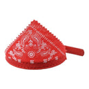Collar PU Leather Cotton Bandana Red For Dog