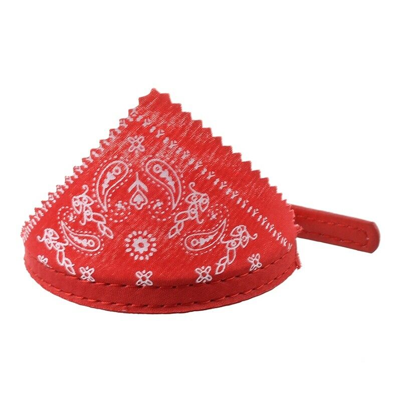 Collar PU Leather Cotton Bandana Red For Dog