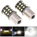 2Pcs White 1156 RV Trailer 33-SMD LED Interior Backup Light Turn Signal Lam@
