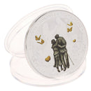Marriage Commemorative Coin Collection Wedding Coin Butterfly Rose Love Co&+