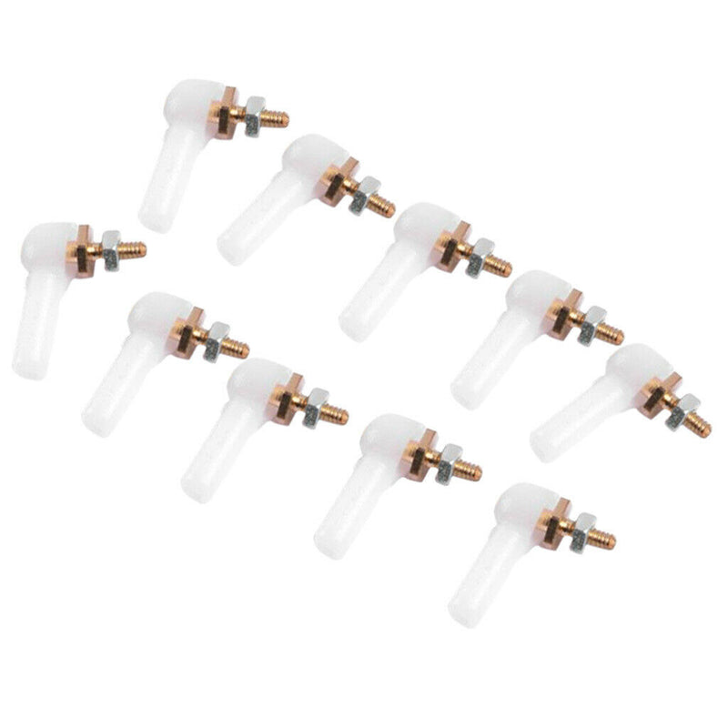 10Pcs Link Rod End Joint Aluminum M3 Metal Ball End Head Holder Tie for 1/10 RC