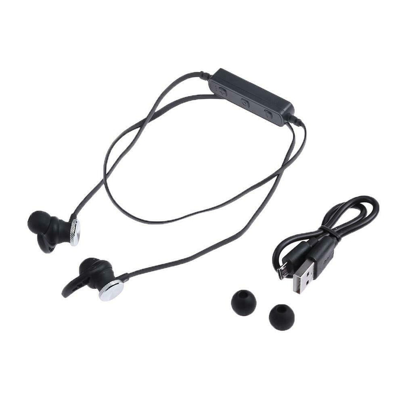 Wireless Headphone Bluetooth Running Sports Metal Magnetic Stereo Earhook