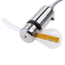 1* USB fans Mini Time and Temperature Display Creative Gift with LED Light Z3E7