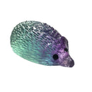 Natural  Carved Rainbow Fluorite Hedgehog