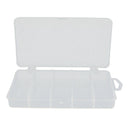 Fishing Tackle Box Lightweight Fishing Lure Storage Impact W/ 5 Grids Clear