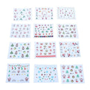 12pcs/Set Nail Art Stickers Christmas-Pattern Nail Stickers(1153-1164)