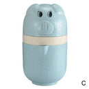 Cute Mini Portable Pig Manual Blender Mixer Bottle Citrus Fruit Orange Jui
