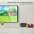 Dual Port Type-C Charger Dock Station for Nintend Switch Poke Ball Plus
