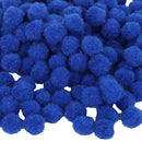 200Pcs Vibrant Colours Fluffy Small Craft Pompoms 18mm Blue
