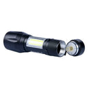 Skywolfeye Mini Telescopic 3 File XPE+COB Glare Aluminum Alloy LED Flashlig