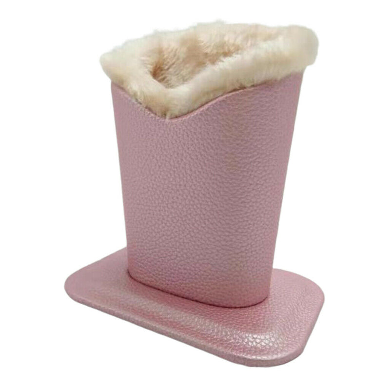 Anti scratch Plush Eyeglasses Holder Stand Protective Glasses Case  Pink