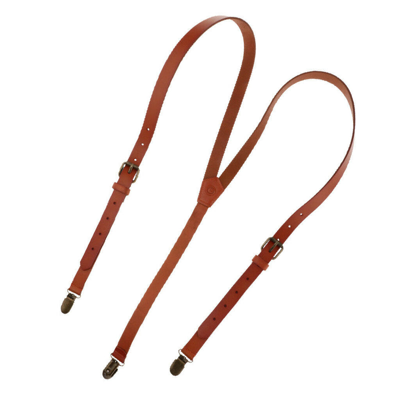 Light Coffee Suspender for Women Pants Trouser Adjustable Shirt Braces Men