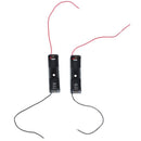 2pcs Spring Clip Black Plastic 1 x 1.5V AA Battery Case Holder H1P1