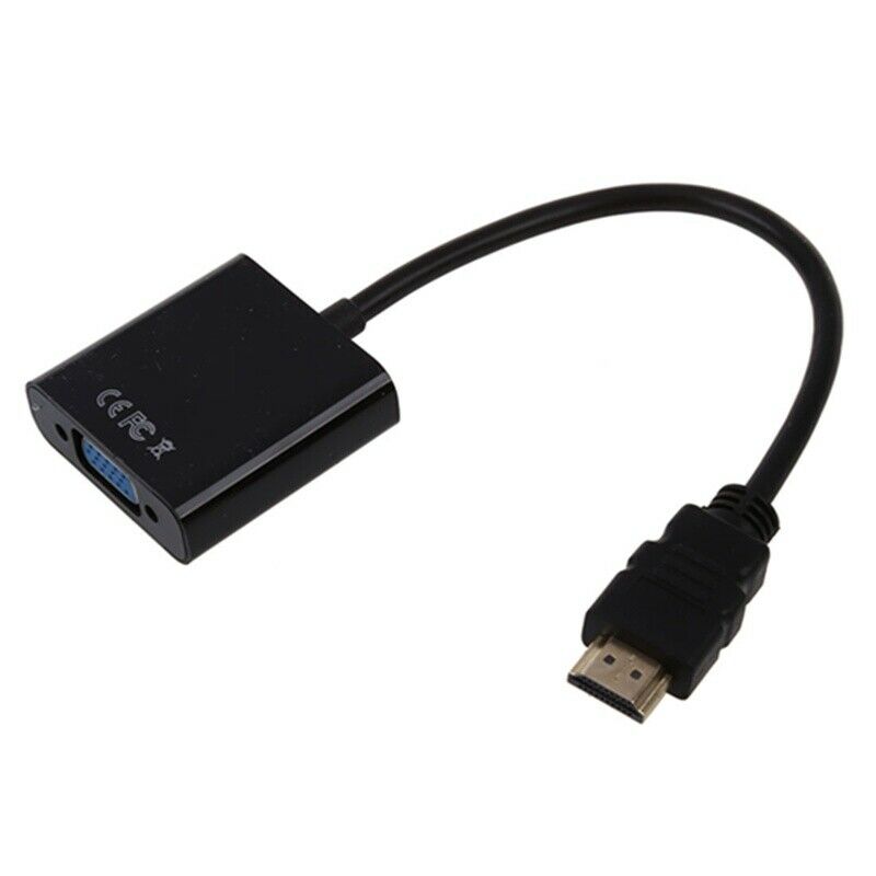 Fasdga 1080P HDMI to VGA With Audio Converter Adapter USB Power Video Cable G4J9