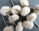 10Pcs 25mm Fine Wool Polishing Buffing Wheels  3mm Shank for Rotary Tool