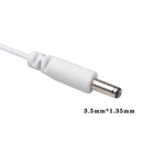 10 Packs Power Cord USB to DC 3.5 Mm Jack Cable White for