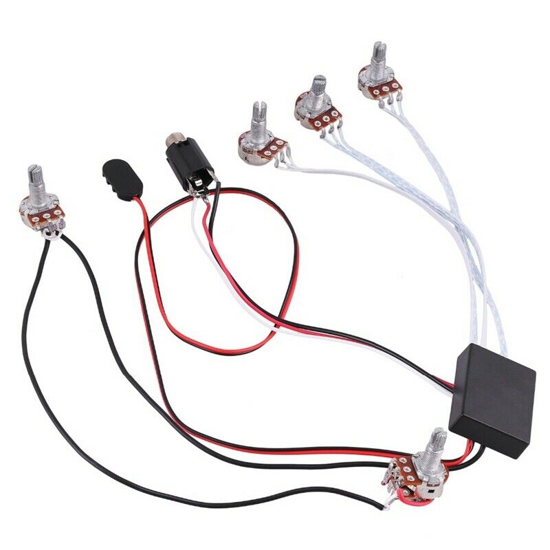 3-Stage Electric Guitar Bass Active Pickup Electric Guitar Bass Coil Active