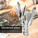 15 in 1 Multi-tool Pliers Keychain Combination EDC Tool Folding Screwdriver