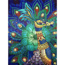 5D DIY Special-shaped Diamond Painting Peacock Cross Stitch Embroidery Kit A