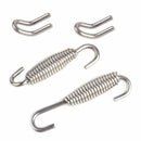 Pair 70cm Stainless Steel Motorcycle Muffler Exhaust Pipe Spring Fastener Kit