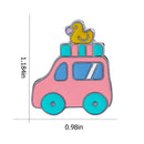 Cartoon Brooches Enamel Badge Shirt Coat Jacket Lapel Pins Gifts (Car)