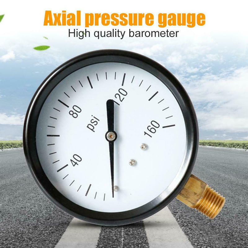 Portable 1/4 NPT Dial Digital Pneumatic Hydraulic 0-160 PSI Bar Pressure Gauge