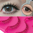 5Pairs Handmade Soft Black Eye Lashes Under Bottom Natural Cross False Eyelashes