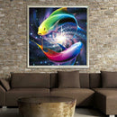 5D DIY Colorful Fish Diamond Painting Embroidery Cross Stitch Home Decorate A