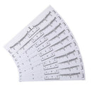 100pcs Reusable Semi Permanent Eyebrow Stencil Makeup Microblading Measure