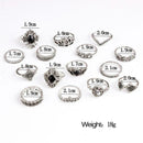 BÃ¶hmische 15 teile / paket Antike Fingerring Set Schwarz schmuck stein Vint