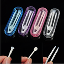 2 set Random Color Eyes Care Lenses Plastic Tweezers Insert Remover