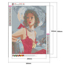 5D DIY Diamond Painting Women Full Round Drill Drawing Home Decor (A419)
