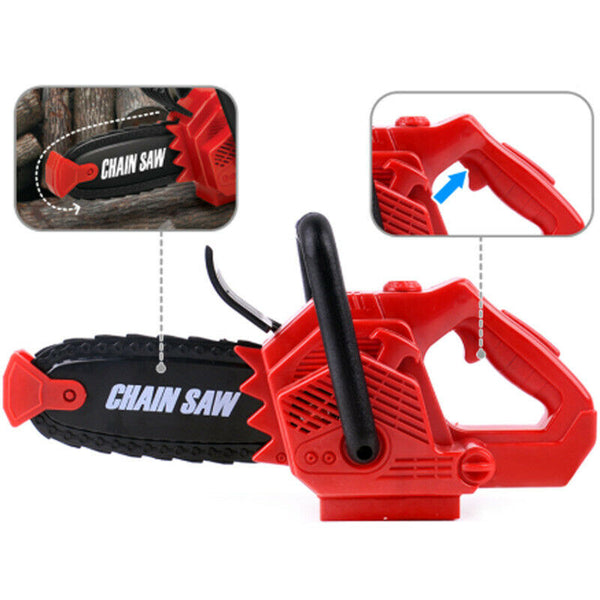 Pretend Play Spinning Small Chainsaw with Sound Power Tool Garden Tool Simu Q4N7
