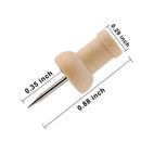 80pcs H-Shape Wood Decorative Push Pins, Wood Head and Steel Needle Point T G1A7