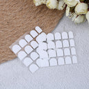 10sheets x 20pcs white double sided adhesive tabs glue tape for false nail tip Z