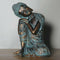Bronze 23cm Sleeping Buddha Statue Hand Carved Seat Resting Sleep Napping